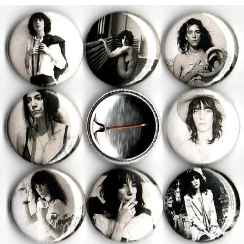 Patti Smith buttons badge pins set of 8